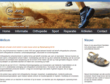 Tablet Screenshot of dejongschoenservice.nl